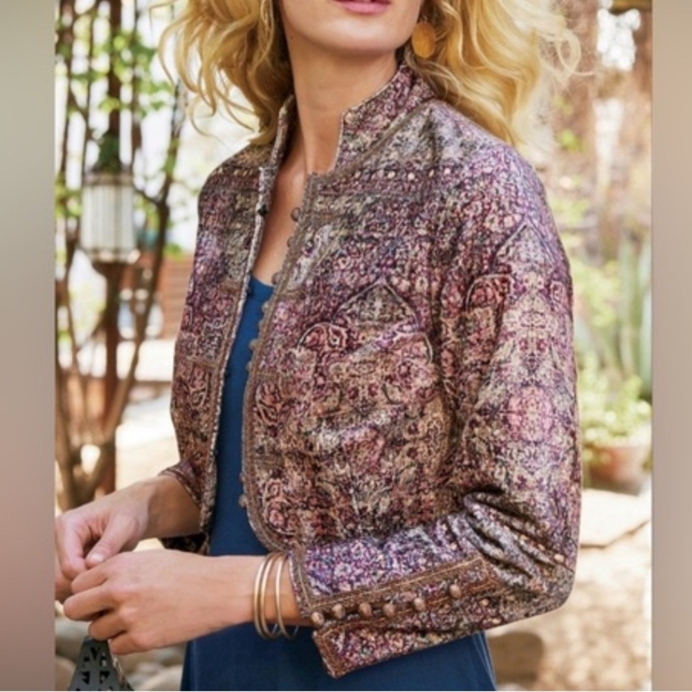 Soft Surroundings Icon Velvet Jacket
